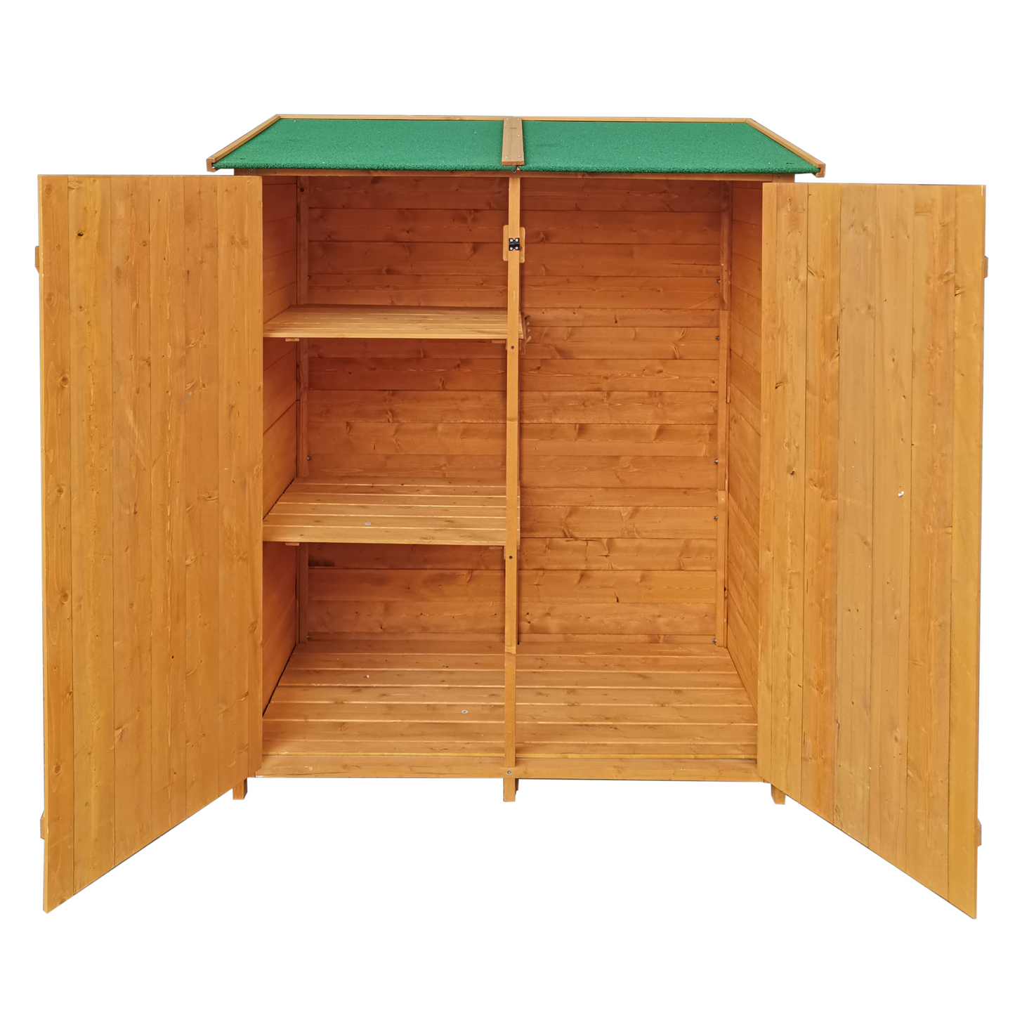 XWT011 WOODENSHED Natural for backyard garden big Tool storage Flat roof tool room