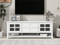 TV Stand for TVs up to 60'', Entertainment Center with Multifunctional Storage Space, TV Cabinet with Modern Design, Media Console for Living Room, Bedroom