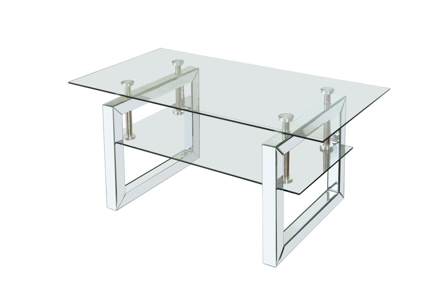 W 39.4" X D 19.7 " X H 17.7" Transparent tempered glass coffee table, coffee table