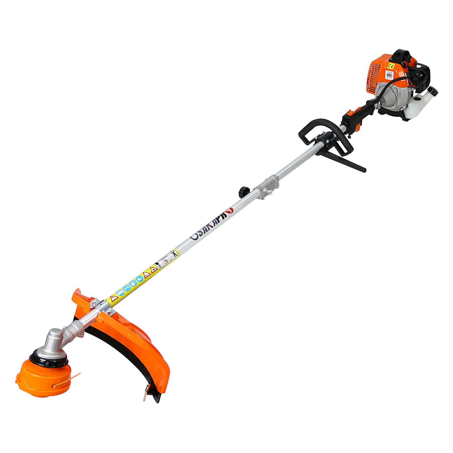 4 in 1 Multi-Functional Trimming Tool, 56CC 2-Cycle Garden Tool System with Gas Pole Saw, Hedge Trimmer, Grass Trimmer, and Brush Cutter EPA Compliant