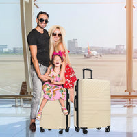 Hardshell Luggage Sets 3 Piece double spinner 8 wheels Suitcase with TSA Lock Lightweight 20''24''28''