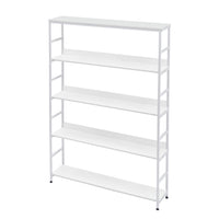 [VIDEO] 5-Tier Home Office Bookcase Open Bookshelf Storage Large 5 Shelf Bookshelf Furniture with Metal Frame, White