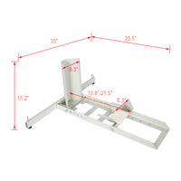 1800 Lb. Capacity Motorcycle Stand/Wheel Chock,adjustable heavy duty with 4 sets tie down