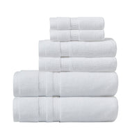 100% Cotton Feather Touch Antimicrobial Towel 6 Piece Set