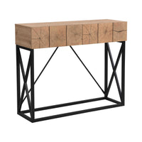 43.31'' Luxury Wood Sofa Table, Industrial Console Table for Entryway, Hallway Tables with Two Drawers for Living Room