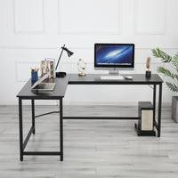 High quality safe and environmentally friendly office home school Black L-shaped corner desk