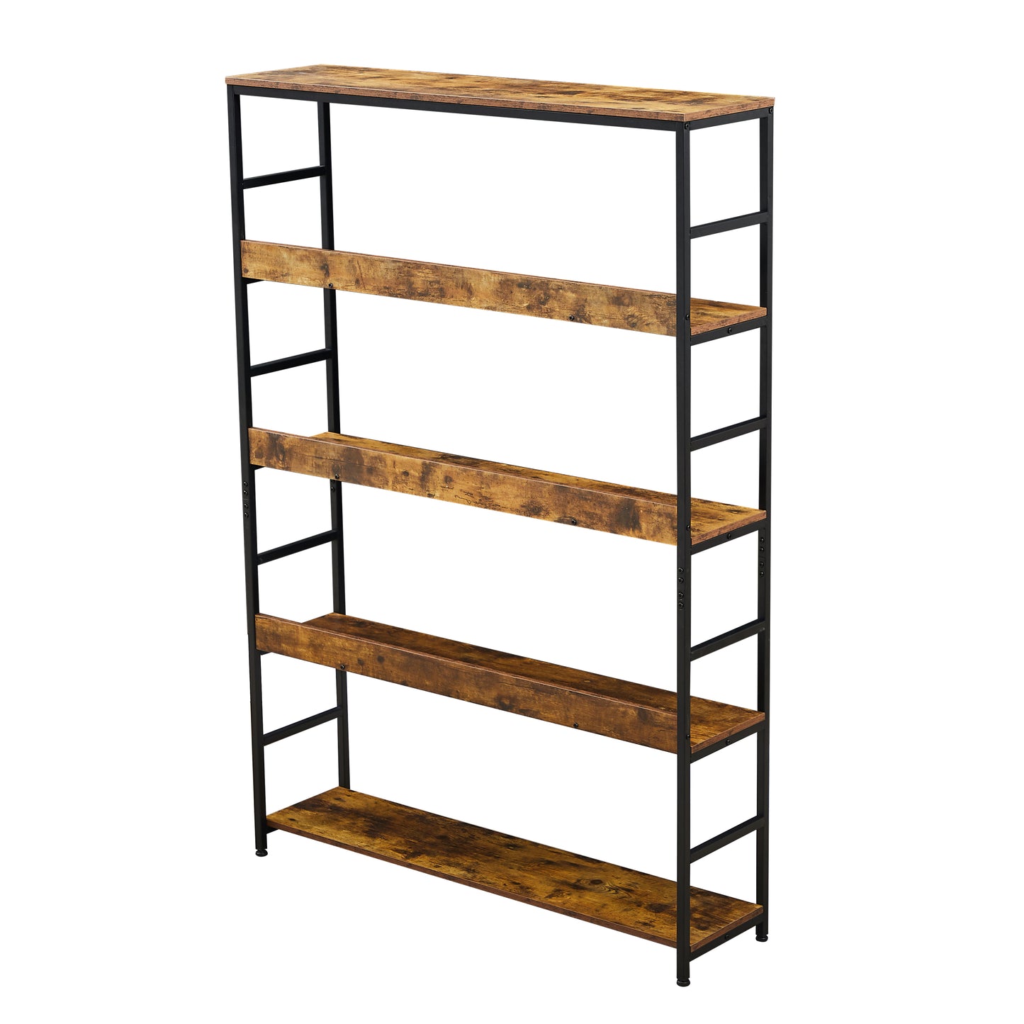 [VIDEO] 5-Tier Home Office Bookcase Open Bookshelf Storage Large 5 Shelf Bookshelf Furniture with Metal Frame, Brown