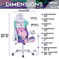 Techni Sport TS-42 Office-PC Gaming Chair, Kawaii