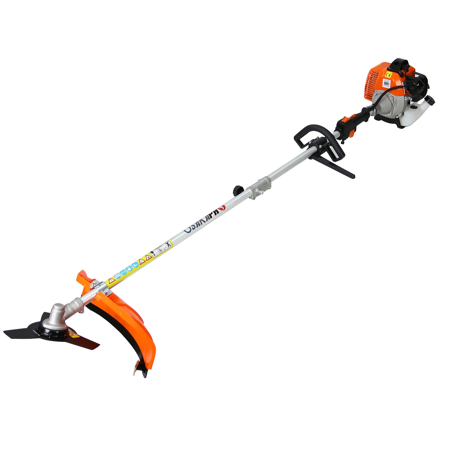 4 in 1 Multi-Functional Trimming Tool, 56CC 2-Cycle Garden Tool System with Gas Pole Saw, Hedge Trimmer, Grass Trimmer, and Brush Cutter EPA Compliant