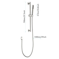 Eco-Performance Handheld Shower with 28-Inch Slide Bar and 59-Inch Hose