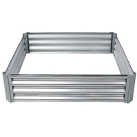 Galvanized Planter Bed,Galvanized Raised Garden Bed Kit, Galvanized Planter Raised Garden Boxes Outdoor, Square Large Metal Raised Garden Beds for Vegetables,4*4*1ft