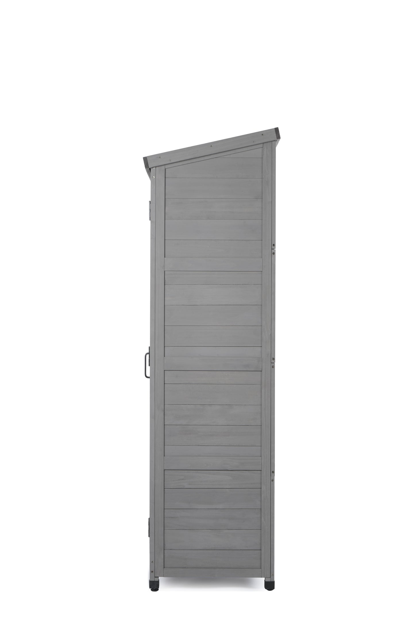 Outdoor Storage Cabinet and Metal Top,Garden Storage Shed,Outdoor 68 Inches Wood Tall Shed for Yard and Patio