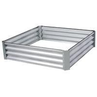 Galvanized Planter Bed,Galvanized Raised Garden Bed Kit, Galvanized Planter Raised Garden Boxes Outdoor, Square Large Metal Raised Garden Beds for Vegetables,4*4*1ft