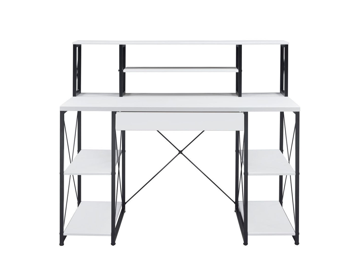 ACME Amiel Desk, White & Black