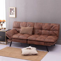 Convertible Memory Foam Futon Couch Bed, Modern Folding Sleeper Sofa