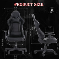 Gaming Chair, Computer Chair with Lumbar Support, Adjustable Height Gaming Chair, Office Chair with Headrest