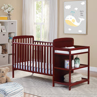 Ramsey Crib and Changer Combo Cherry