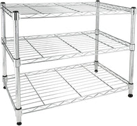 Simple Deluxe Heavy Duty 3-Shelf Shelving Unit, 24" D x 14"W x 20" H, 3 Tier