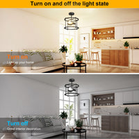 Black Semi-Recessed Ceiling Light, 2 Lights Farmhouse Industrial Style with E26/27 Bulb Base (without Bulb), Voltage 110V and 220V