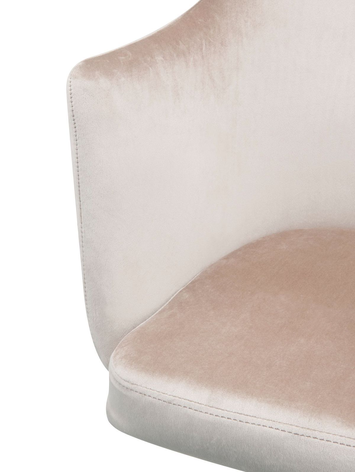 ACME Cosgair Office Chair in Champagne Velvet & Chrome