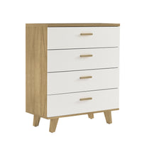 Drawer Dresser Cabinet, Bar Cabinet with Solid Wood Handles and Foot Stand