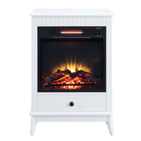 ACME Hamish Fireplace in White Finish