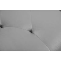 Convertible Sofa Bed Sleeper Light Grey Velvet