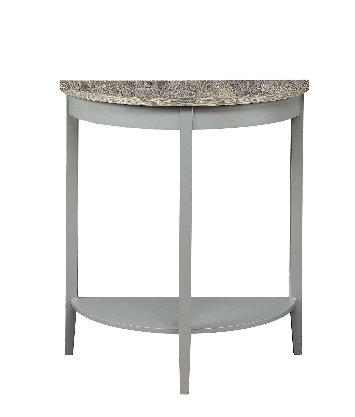 ACME Justino Console Table in Gray Oak & Gray