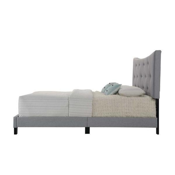 ACME Venacha Queen Bed in Gray Fabric