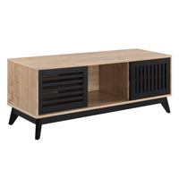 ACME Gamaliel TV Stand in Oak & Espresso Finish