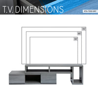 Techni Mobili Adjustable TV Stand Console for TV Up to 65"