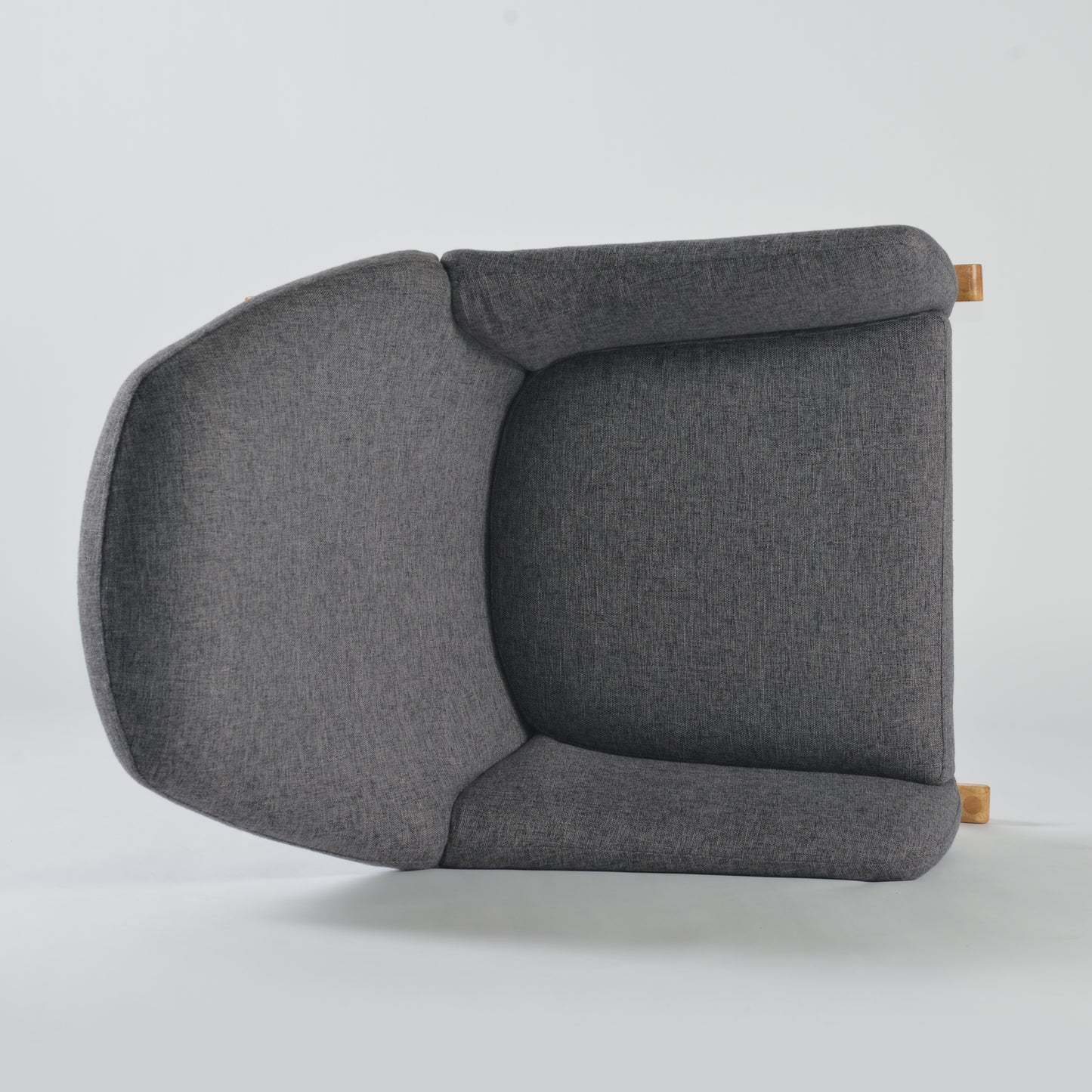 Wide Rocking Armchair with Hidden Headrest