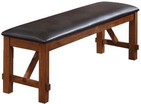 ACME Apollo Bench in Espresso PU & Walnut