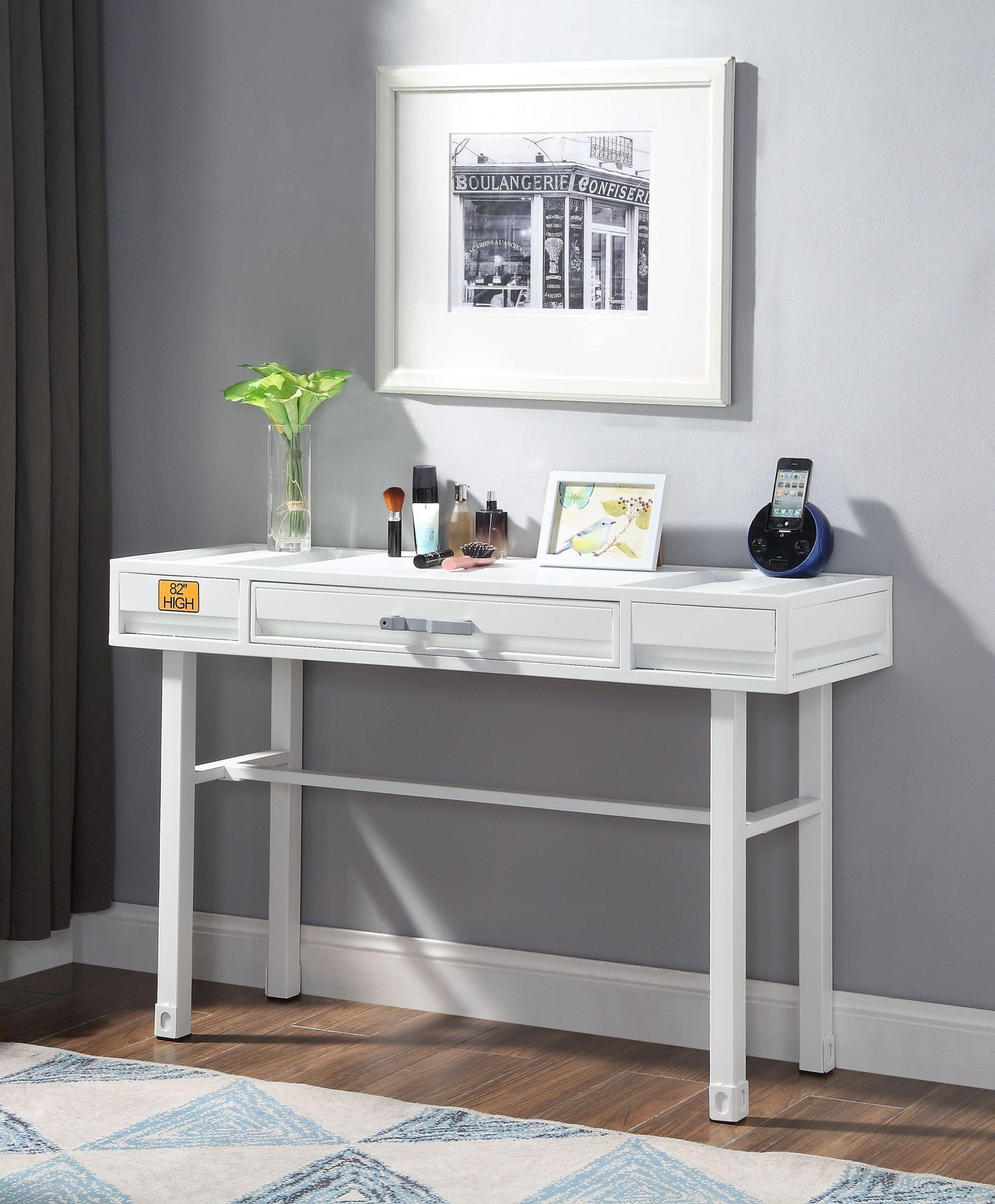 ACME Cargo Vanity Desk, White