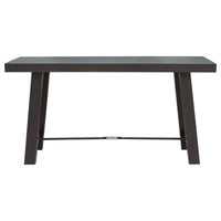 Wood Dining Table Kitchen Furniture Rectangular Table, Seats Up to 6 (Espresso)