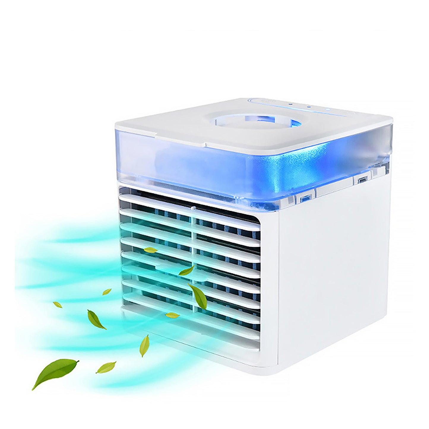 Mini Mobile Air Conditioner 3 in 1 USB Portable Air Cooler 7 Color Fan 3 Speed Evaporative Humidifier for Office Bedroom