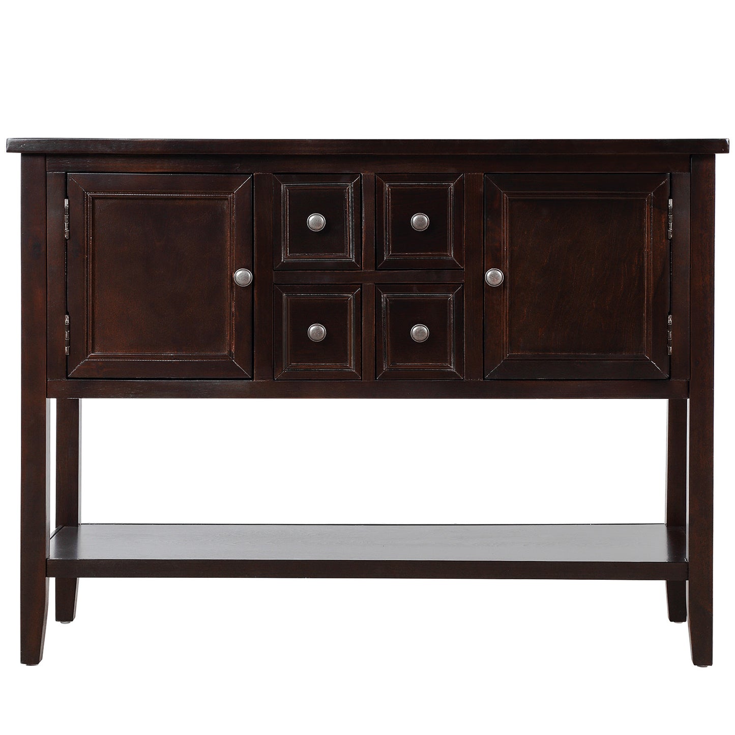 Cambridge Series Buffet Sideboard Console Table with Bottom Shelf (Espresso)