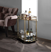 ACME Lacole Serving Cart, Champagne & Mirror