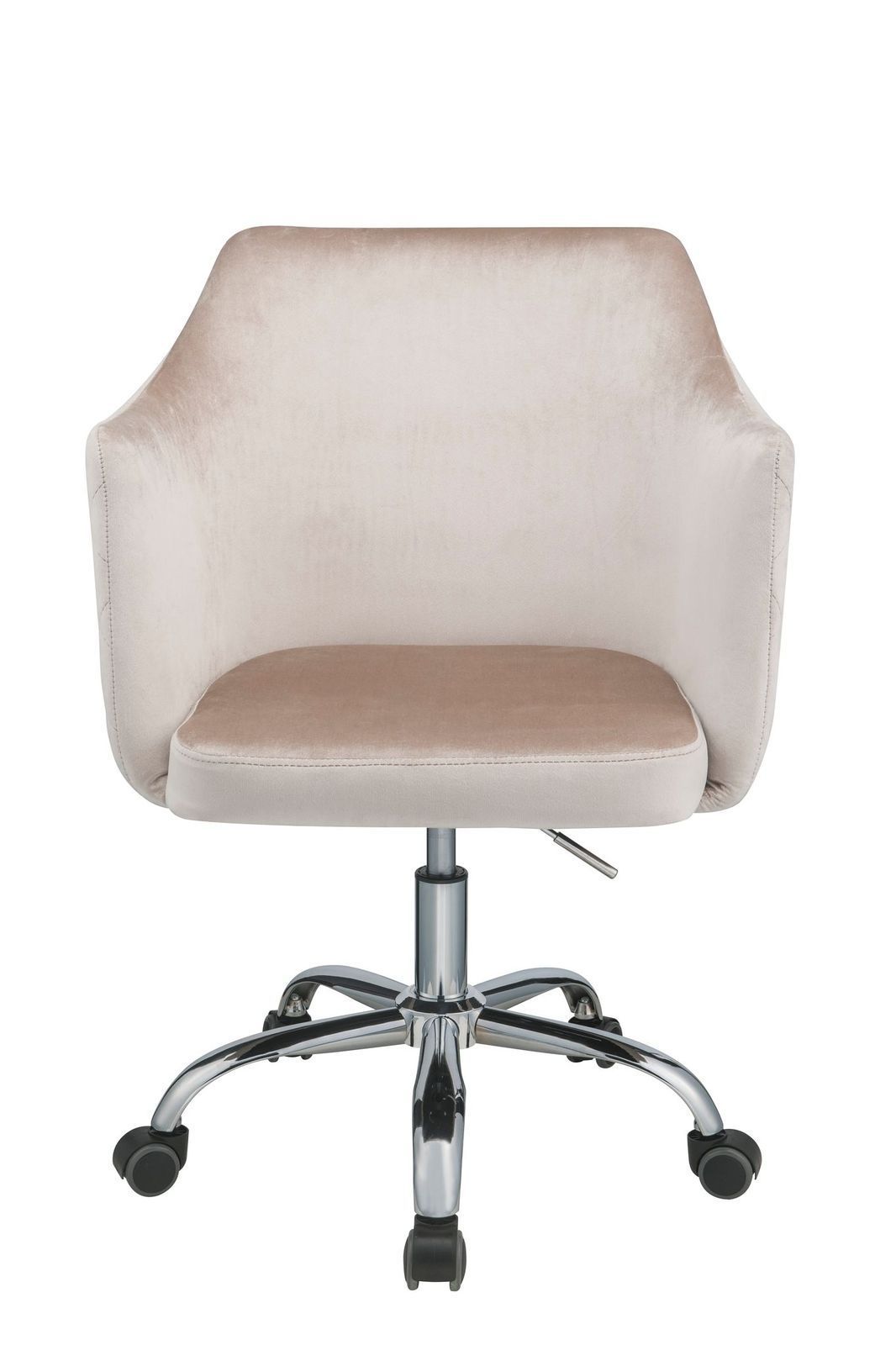 ACME Cosgair Office Chair in Champagne Velvet & Chrome