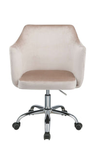 ACME Cosgair Office Chair in Champagne Velvet & Chrome