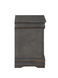 ACME Louis Philippe Nightstand in Dark Gray