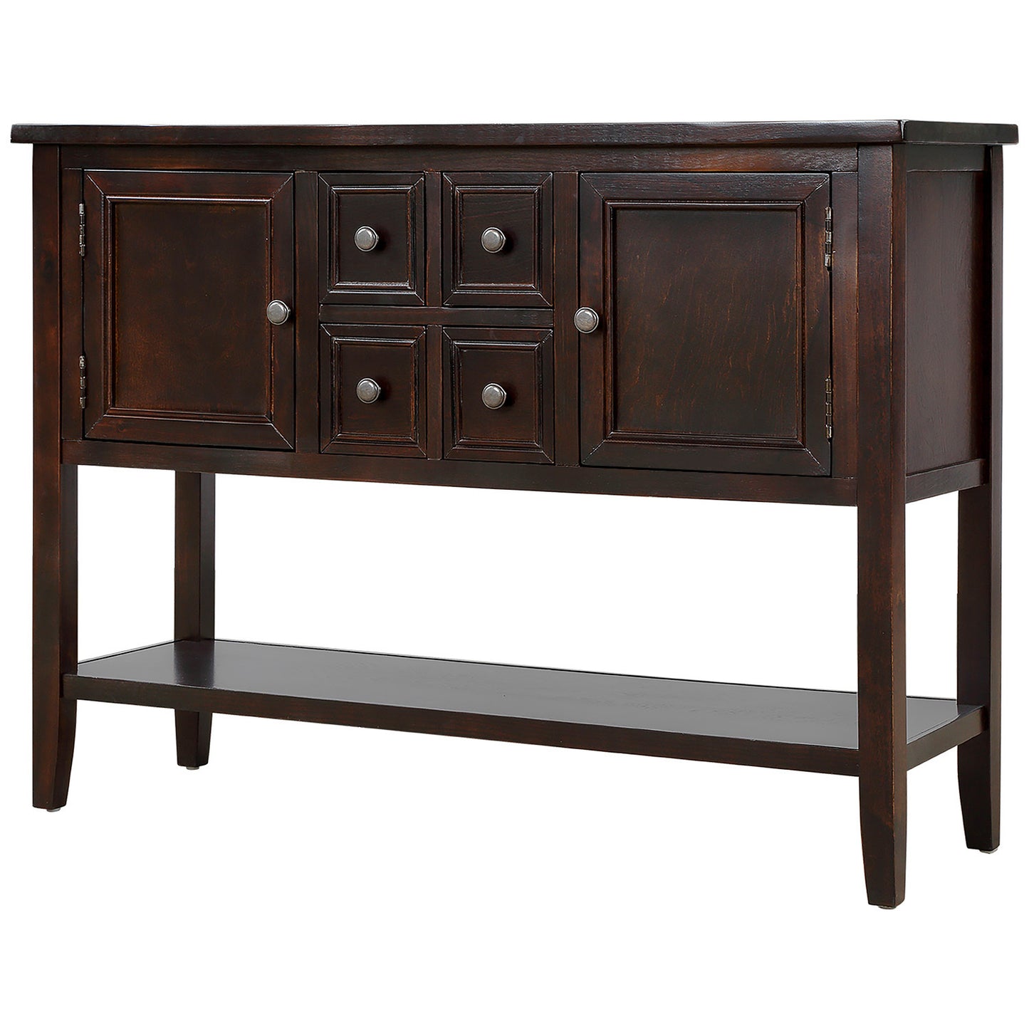 Cambridge Series Buffet Sideboard Console Table with Bottom Shelf (Espresso)