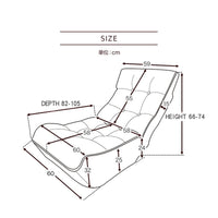 Single Sofa Reclining Chair, Japanese Lazy Sofa Tatami, Balcony Reclining Chair Leisure Sofa, Adjustable Chair