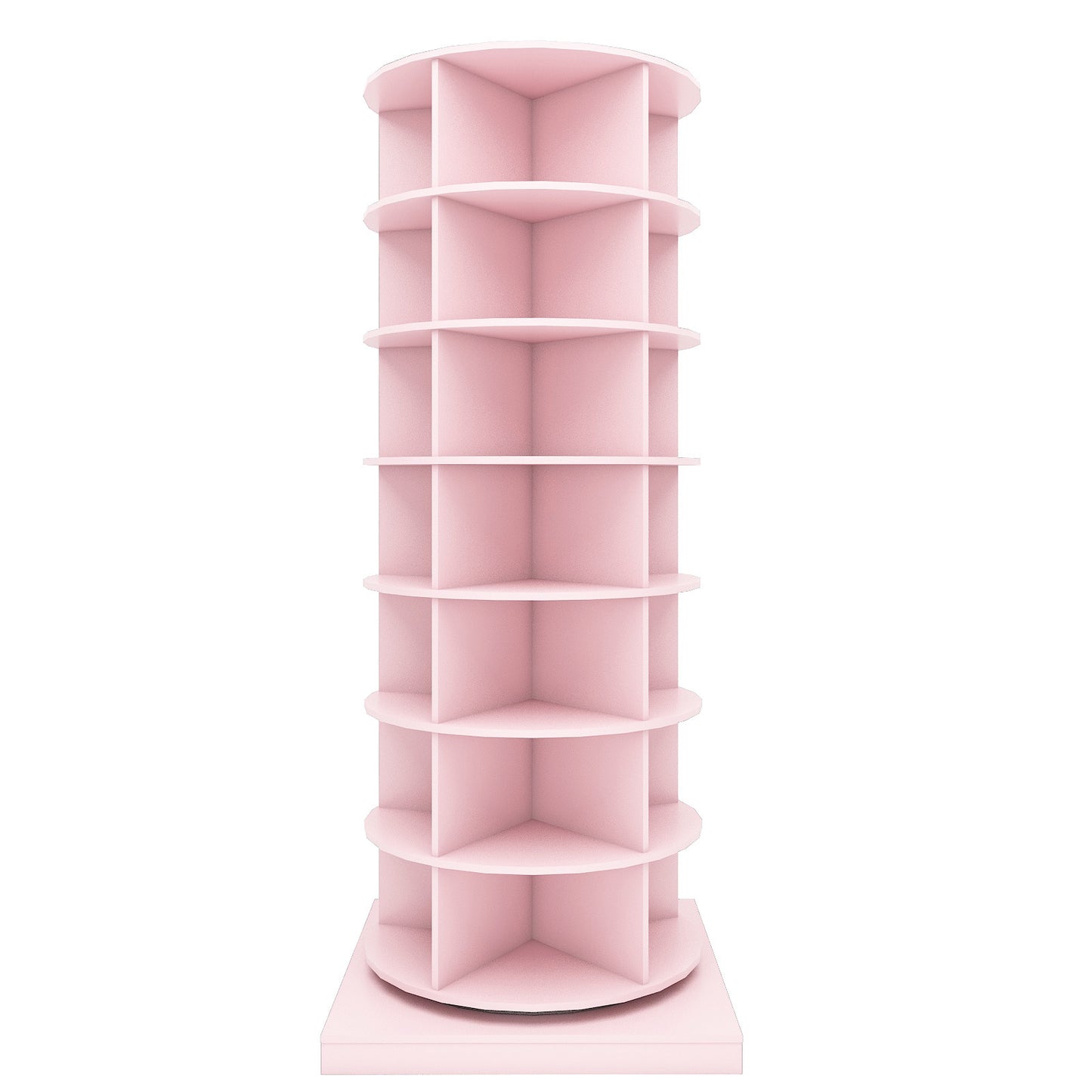 360 pink rotating shoe cabinet with 7 layers can accommodate up to 35 Paris shoes