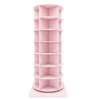 360 pink rotating shoe cabinet with 7 layers can accommodate up to 35 Paris shoes