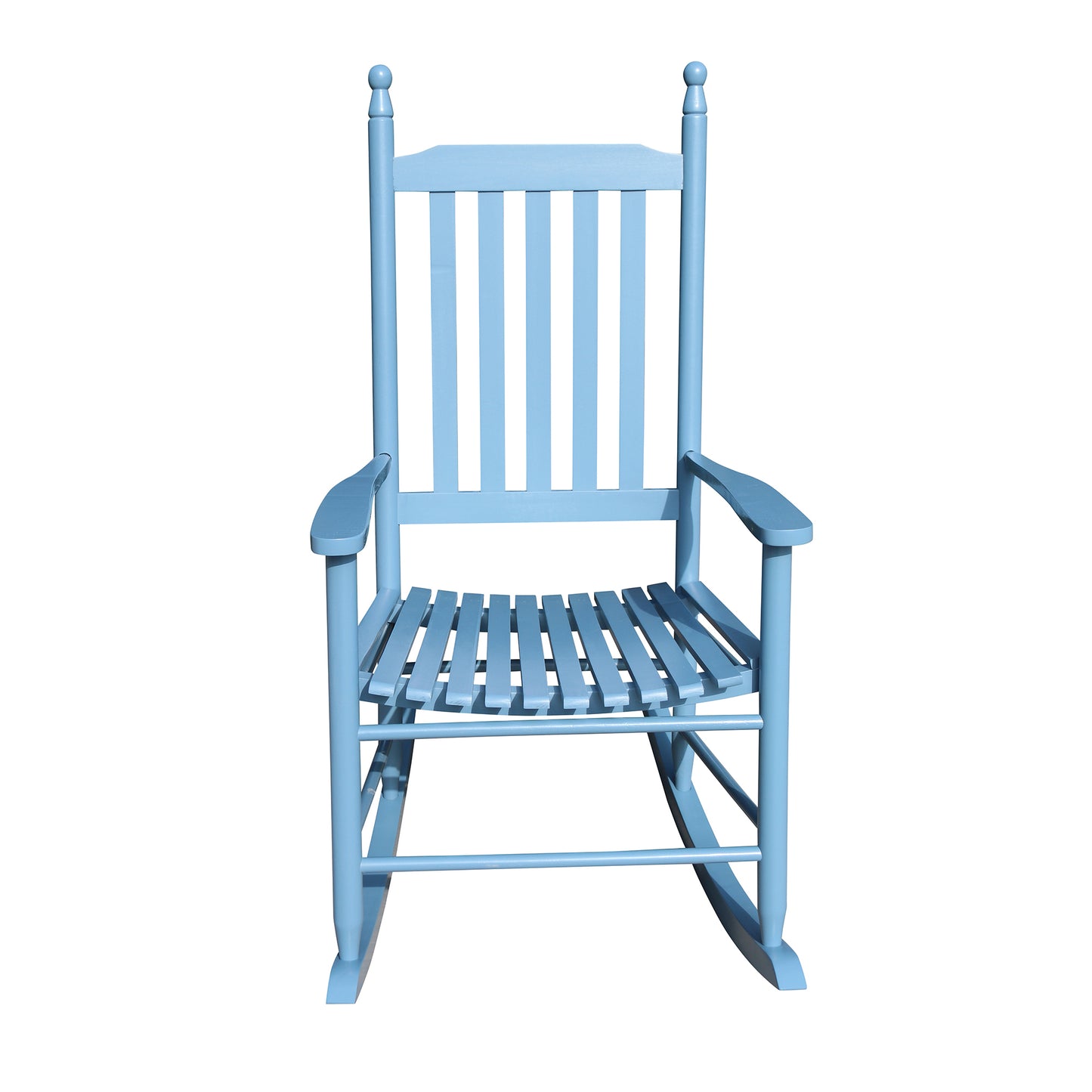 Wooden Porch Rocker Chair Blue