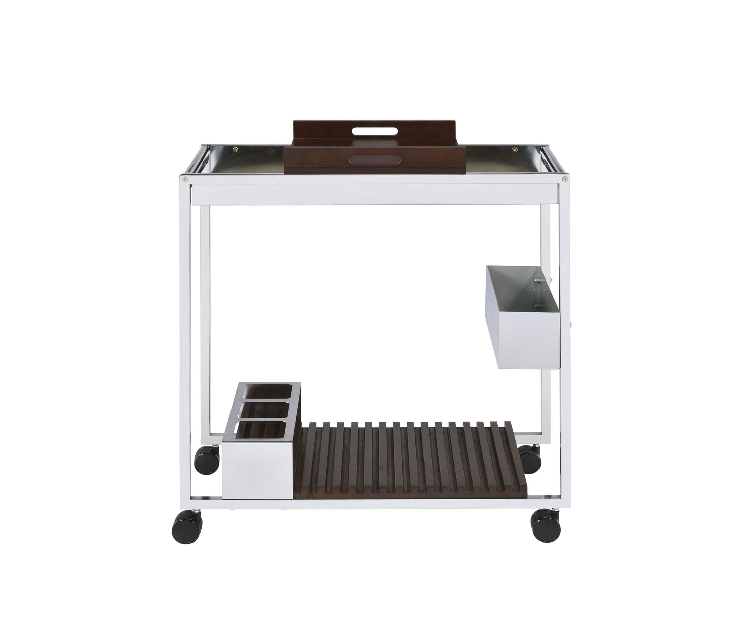 ACME Lisses Serving Cart in Chrome