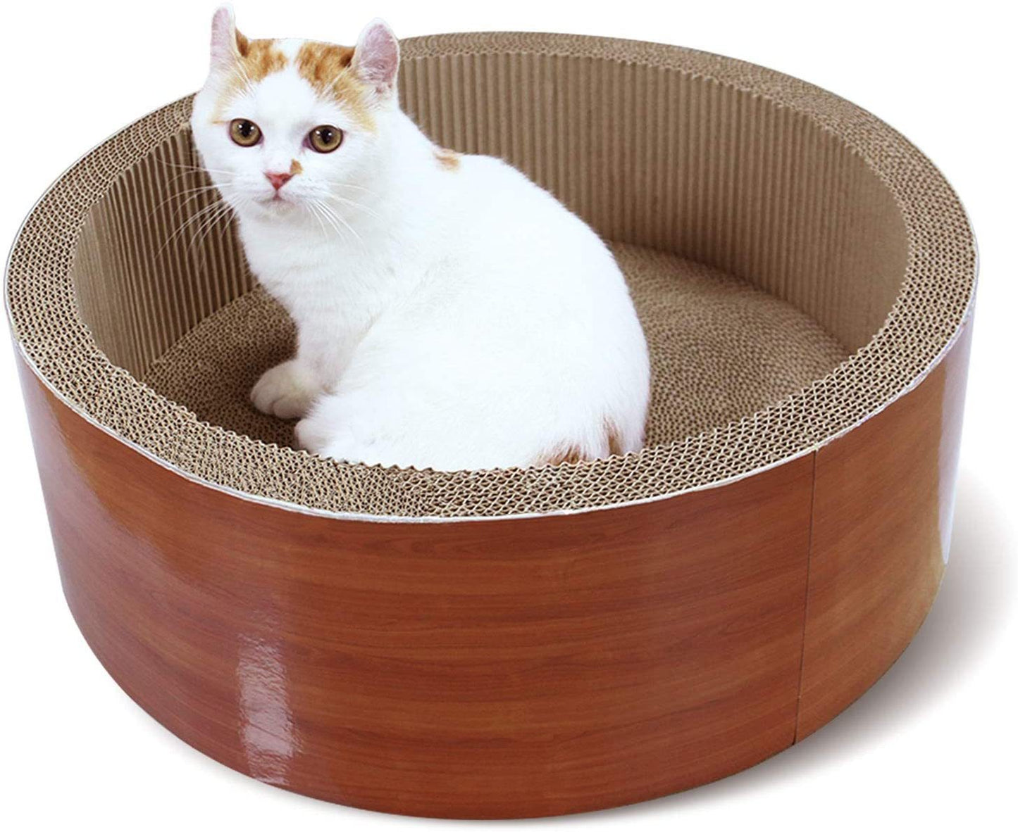 ScratchMe Cat Scratcher Post & Board, Cat Scratching Pad, Durable Scratcher Prevents Furniture Damage, black marble