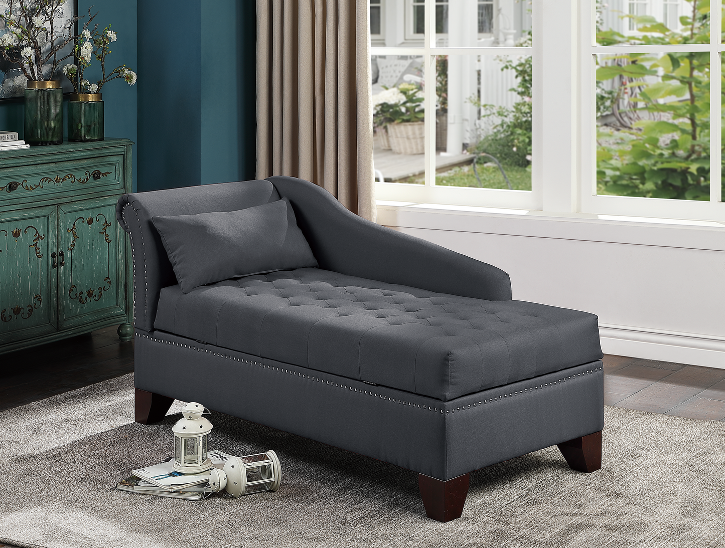 CHAISE LOUNGE in Slate Black