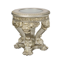 ACME Danae END TABLE Champagne & Gold Finish LV01203